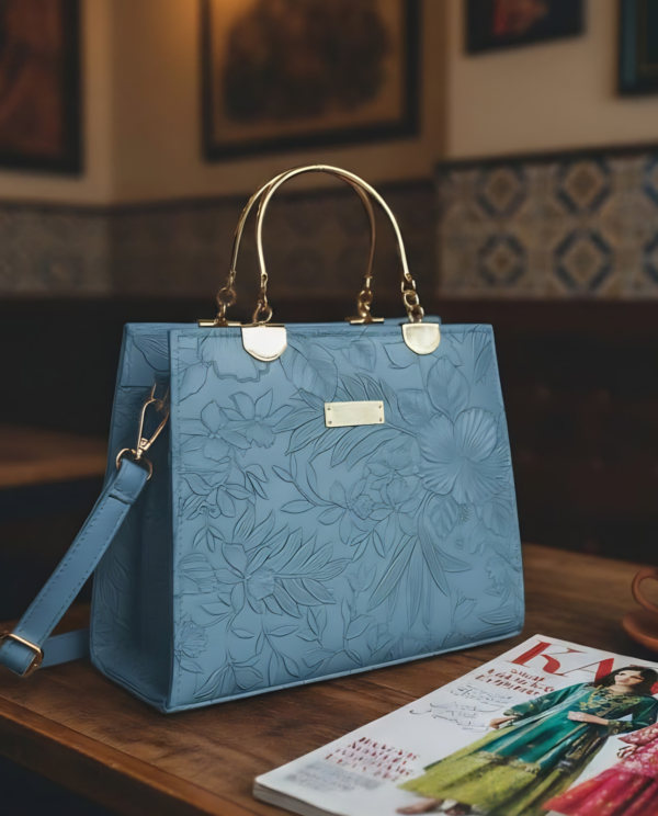 Flora Handbag - Blue